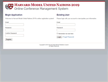 Tablet Screenshot of munbase.harvardmun.org